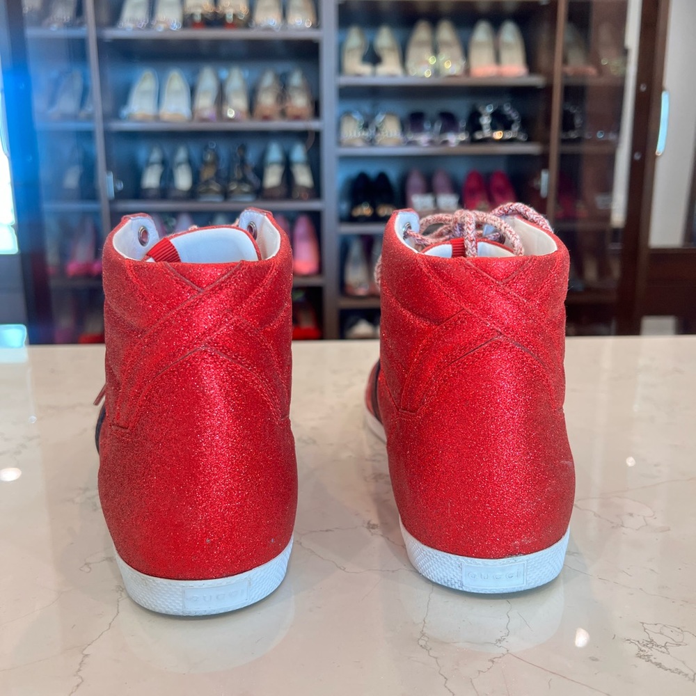Gucci ‘Glitter Accent Sneakers’ - Picture 5 of 10